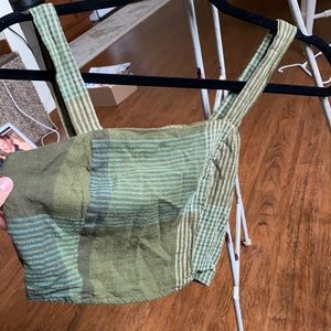 Plaid crop top